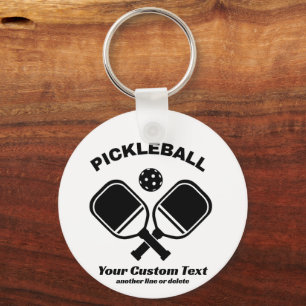 Porte-clés Pickleball Club Pickleball Paddle & Ball Custom