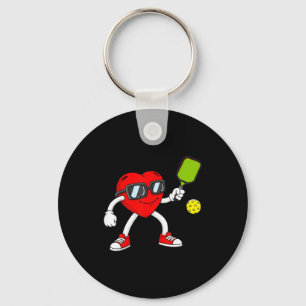 Porte-clés Pickleball cœur valentine day amour mignon