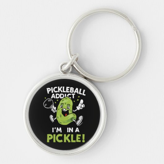 Porte-clés Pickleball drôle (Devant)
