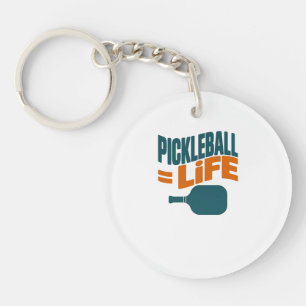 Porte-clés Pickleball égale à la vie amusant joueur