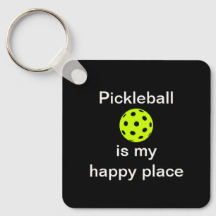 Porte-clés Pickleball Est Mon Carré De Place Heureux