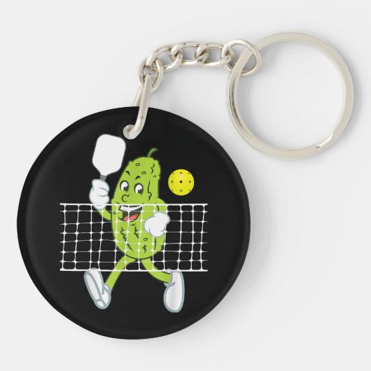 Porte-clés Pickleball Jouer - Drôle Pickleball Paddle (Dos)