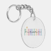 Porte-clés Pickleball Maman coloré (Devant gauche)