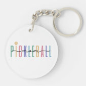 Porte-clés Pickleball Maman coloré (Dos)