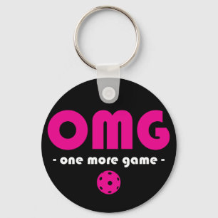 Porte-clés Pickleball One More Jeu noir / rose