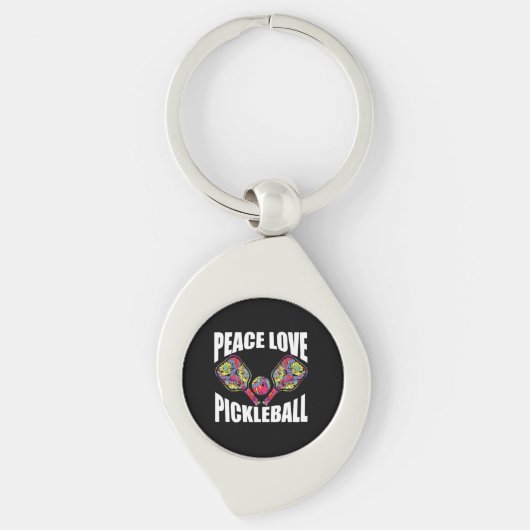 Porte-clés Pickleball Paddle Design (Devant)