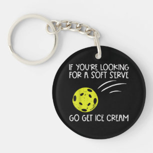 Porte-clés Pickleball Soft Serve Obtenir Crème Glacée Pickle