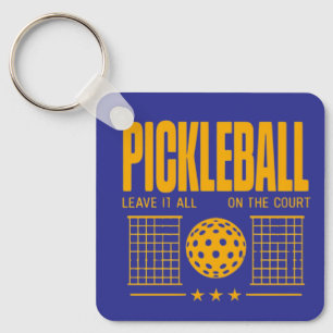 Porte-clés Pickleball Spirit - Laissez Tout Sur La Cour