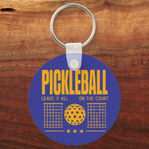 Porte-clés Pickleball Spirit - Laissez Tout Sur La Cour