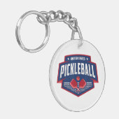 Porte-clés Pickleball Support Team Pickleball Player USA (Devant gauche)