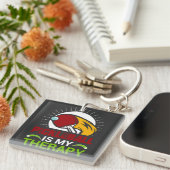 Porte-clés Pickleball Therapy : une fuite joueuse à la cour (Devant Droit)