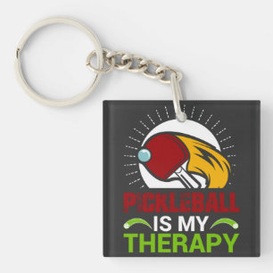 Porte-clés Pickleball Therapy : une fuite joueuse à la cour