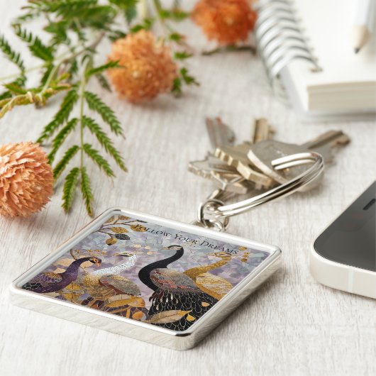 Porte-clés Pics Blanc Or Noël (Côté)