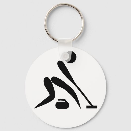 Porte-clés Pictogramme de curling (Recto)