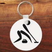Porte-clés Pictogramme de curling (Recto)