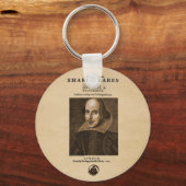 Porte-clés Pièce avant du premier feuillage de Shakespeare (Recto)