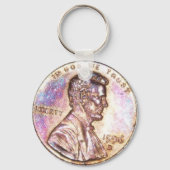 Porte-clés Pièce de cuivre Penny US (Recto)
