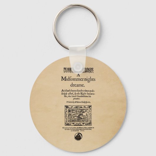 Porte-clés Pièce de devant du quartier des rêves des nuits d' (Recto)