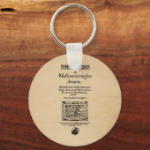 Porte-clés Pièce de devant du quartier des rêves des nuits d' (Recto)