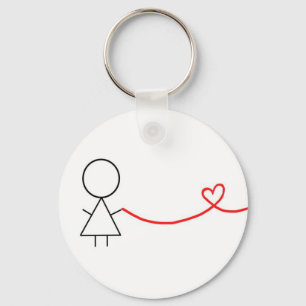 Porte-clés Pièce de fille de porte - clé de couples