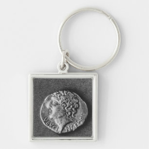 Porte-clés Pièce de monnaie soutenant l'effigie de