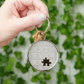 Porte-clés Pièce de puzzle blanche manquante (Main)