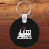 Porte-clés Pièce de puzzle de train mois de la sensibilisatio (Recto)
