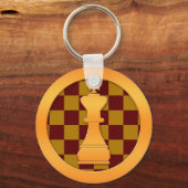 Porte-clés Pièce d'échecs Gold King (Recto)