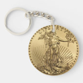 Porte-clés Pièce Gold Eagle (Devant)