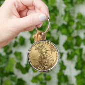Porte-clés Pièce Gold Eagle (Main)