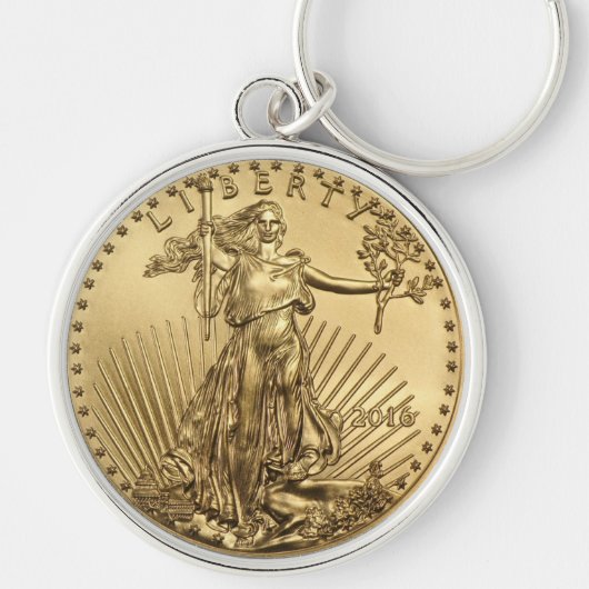 Porte-clés Pièce Gold Eagle (Devant)