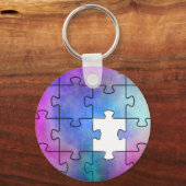 Porte-clés Pièce manquante de l'autisme - Porte - clé (Recto)