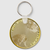 Porte-clés Pièce Or Bengale Tigers, Clavier (Recto)