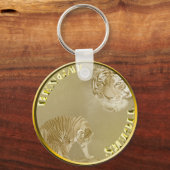 Porte-clés Pièce Or Bengale Tigers, Clavier (Recto)