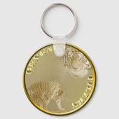 Porte-clés Pièce Or Bengale Tigers, Clavier (Verso)