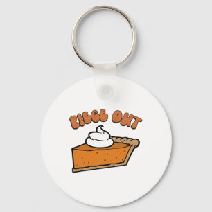 Porte-clés Piece Out Pie Retro Funny Thanksgiving Automne Sup