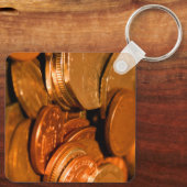 Porte-clés Pièces de cuivre et d'argent  (Verso)