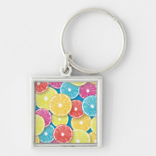 Porte-clés Pièces de fruits d'agrumes