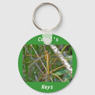 Porte-clés Pièces de libellules de Meadowhawk d'or (Sympetrum