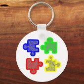 Porte-clés Pièces du puzzle jigsaw puzzle (Recto)