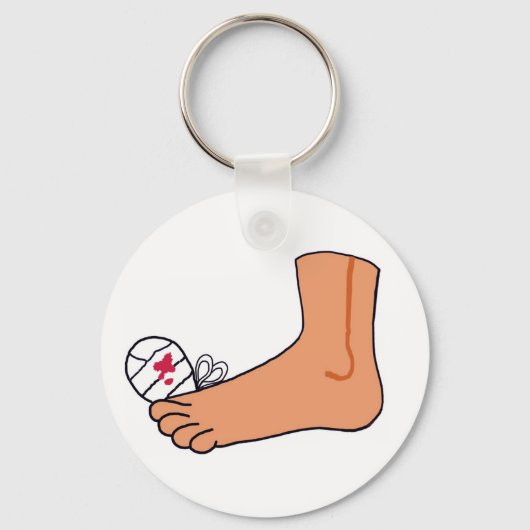 Porte-clés Pied 2 Jeu cassé (Recto)