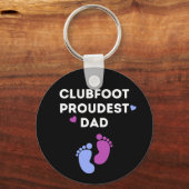Porte-clés Pied bot Papa le plus fier (Recto)