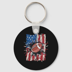 Porte-clés Pied patriotique 4 juillet Hommes Drapeau américai