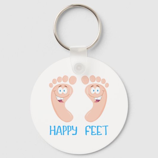 Porte-clés pieds heureux (Recto)