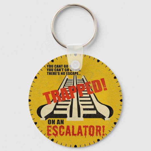 Porte-clés Piégé sur un Escalator (Recto)