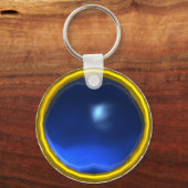 PORTE-CLÉS PIERRE DE GEM SAPPHIRE BLEU MAGIQUE (Verso)