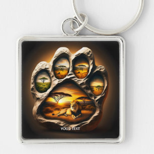 Porte-clés Pierre de Lion Paw Cute Imaginaire