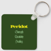 Porte-clés Pierre de naissance de Peridot - Porte - clé août (Dos)