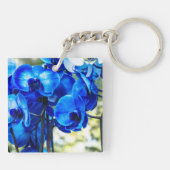 Porte-clés Pierre d'orchidées bleues (Dos)