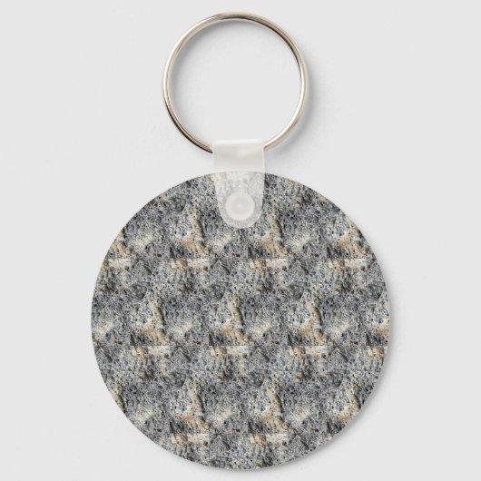 Porte-clés Pierre poreuse | Motif facturé | (Recto)